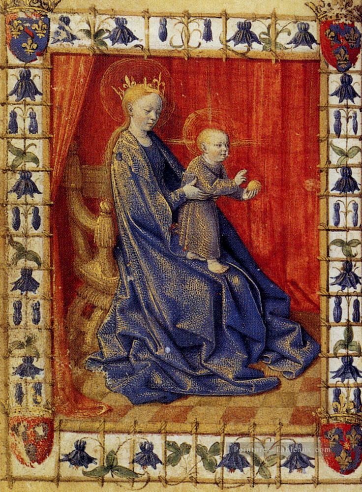 La Vierge à l’Enfant intronisée Jean Fouquet Peintures à l'huile